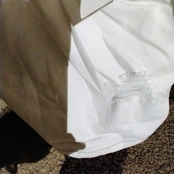 White Denim Short Overalls, Women's - Picture 7 of 7